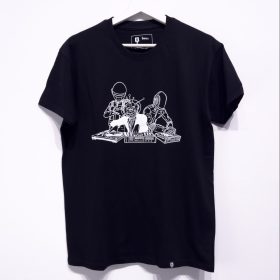 0036Mark Draftpunk/X T-shirt ffi/fekete - s